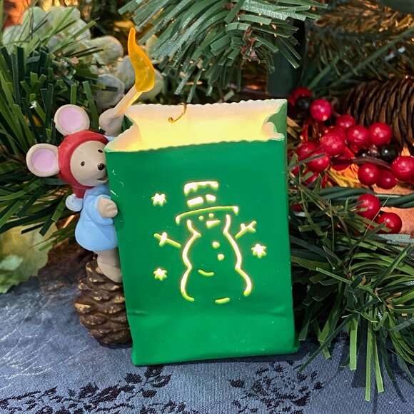 Hallmark Keepsake Ornament Chris Mouse Luminaria, SIGNED Magic Collector Series - Picture 1 of 8